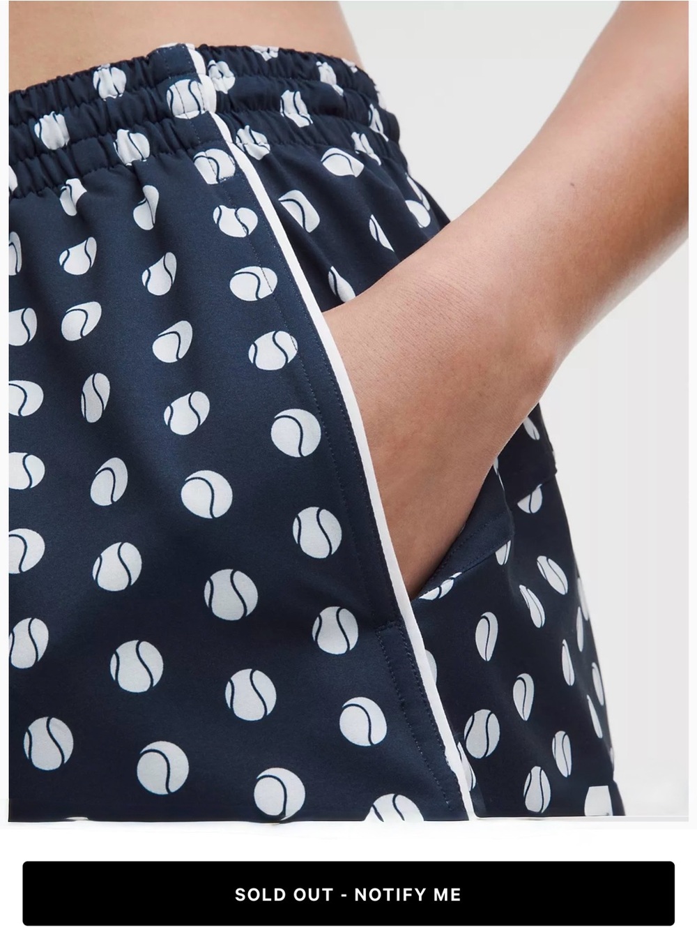 NWT Lululemon Court Rival High-Rise Short 3" Tennis Ball Polka Size 6